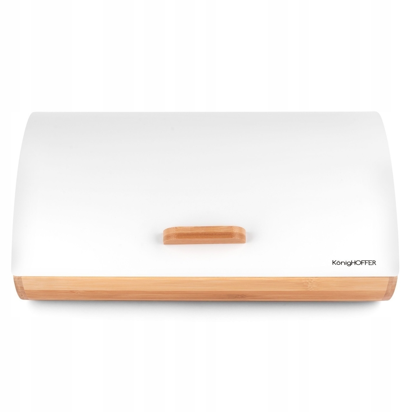 BAMBUSOWY CHLEBAK BIAŁY MAT nowoczesny POJEMNIK NA PIECZYWO Konighoffer Linia Cosmic