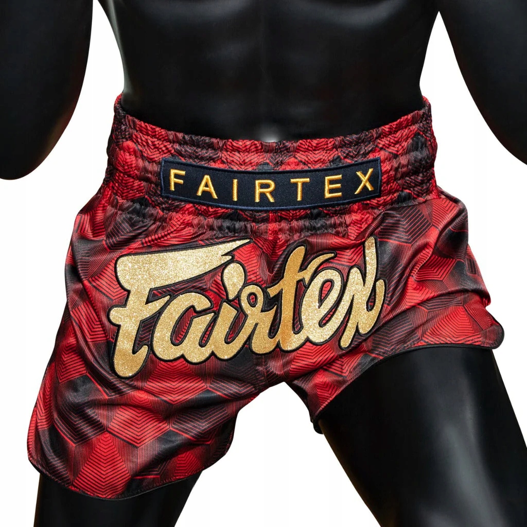 Fairtex Spodenki Tajskie Muay Thai BS1919 Red/Black XL