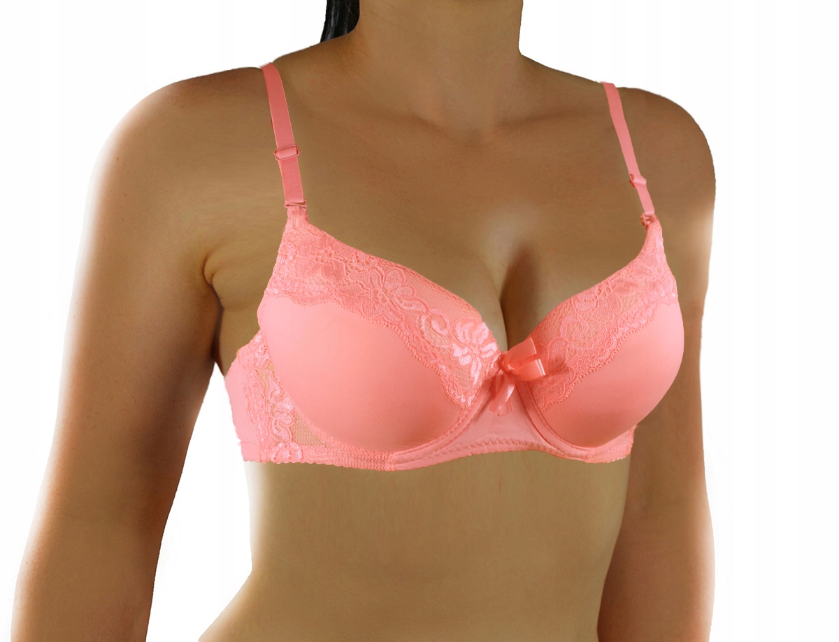 

Maksymalny super push up Biustonosz B 70 łosoś