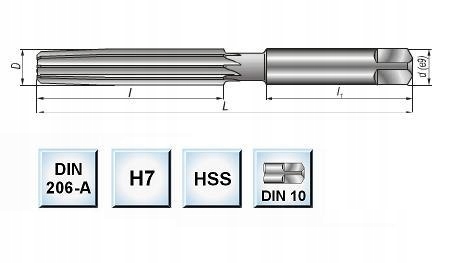 

Fenes Rozwiertak fi 10 66/133 Din 206-A prosty Hss