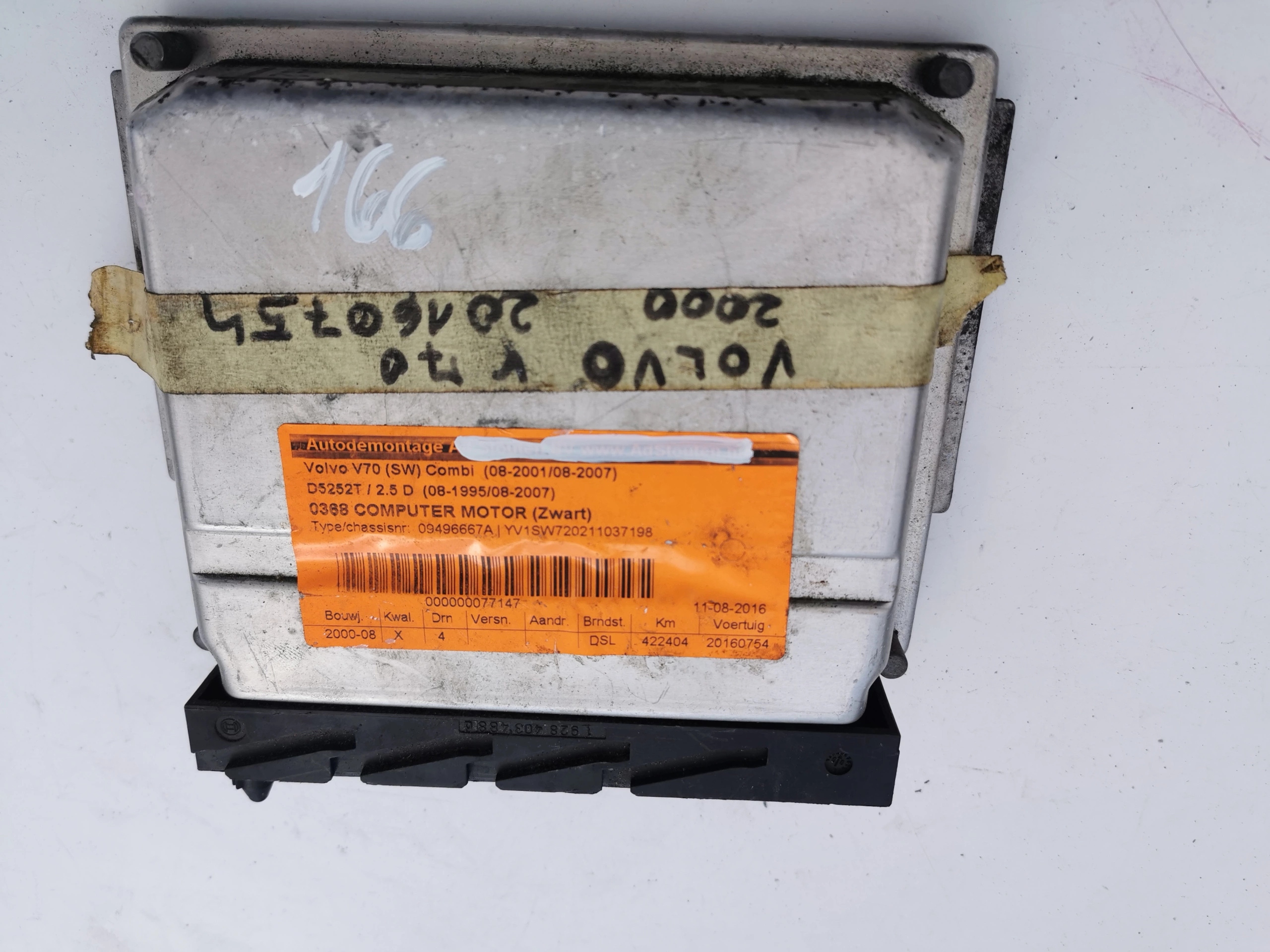 VOLVO V70 2.5D 0281001776 09496667A computer ECU