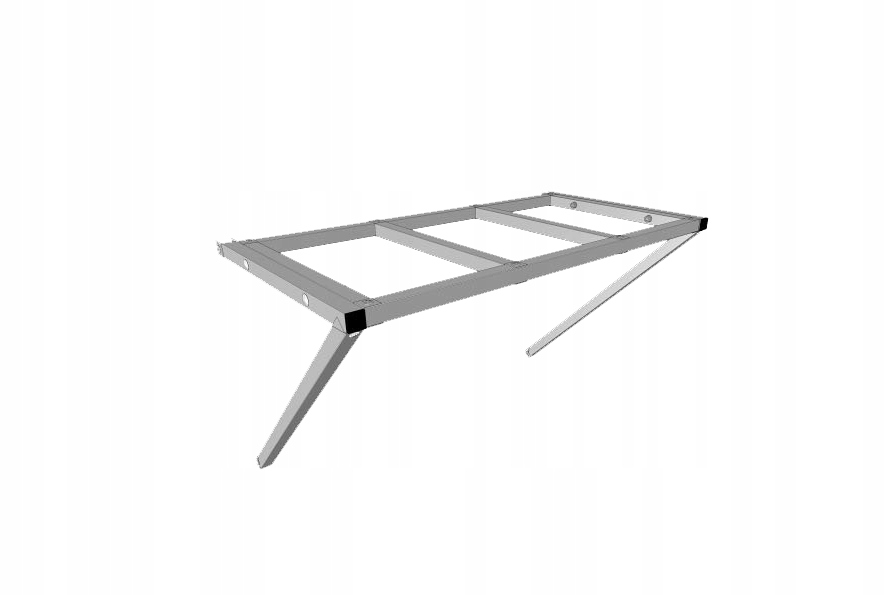 Polica do tunela 2,68 m, rozostup medzi medzerami 0,67 m