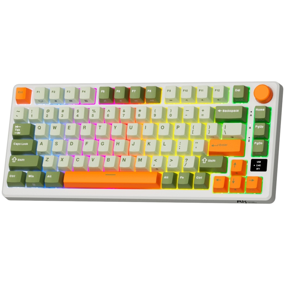 ROYAL KLUDGE RK-M75 Slate Cyan Gaming Keyboard Beige switch — 4