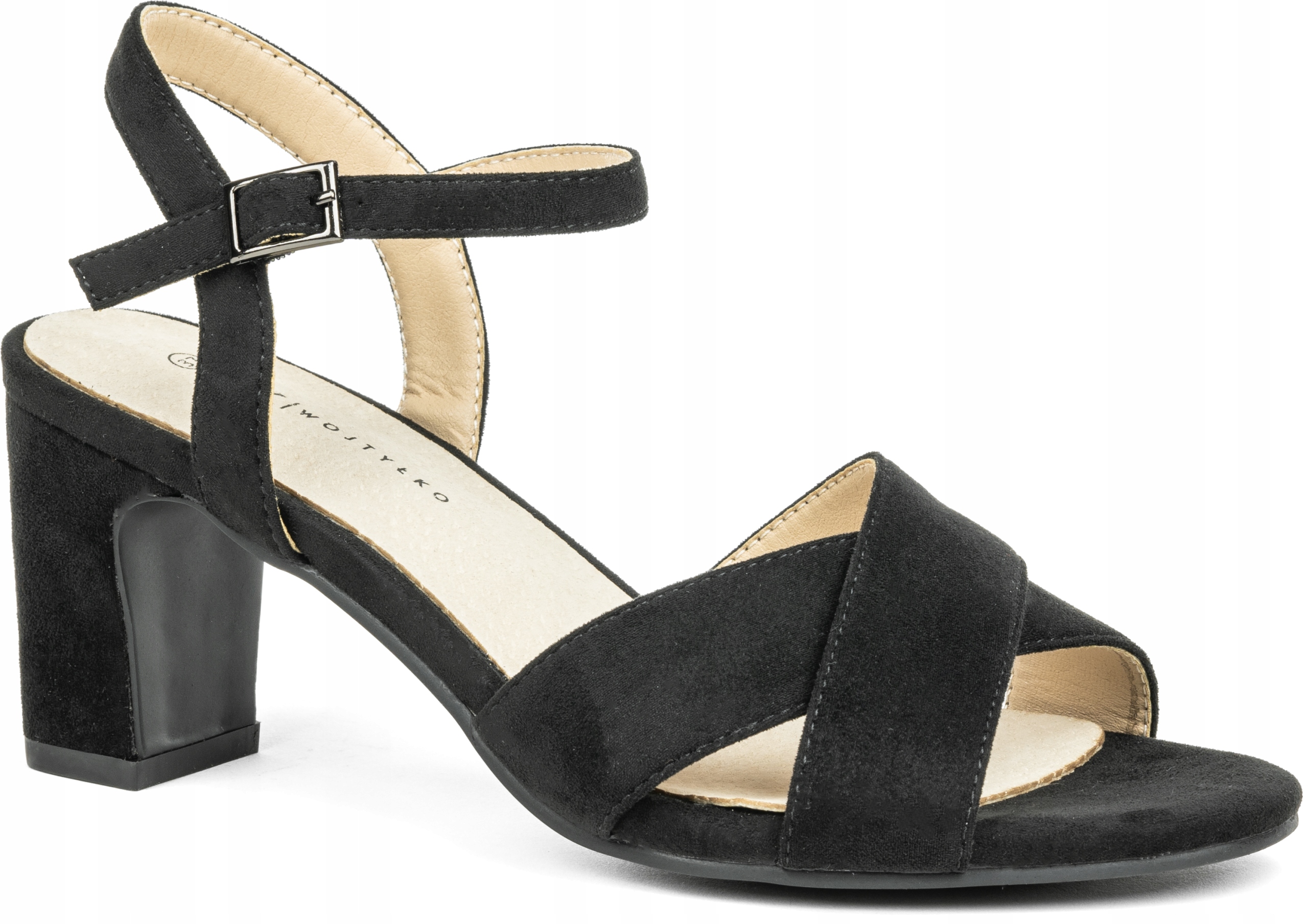 Dámské sandály černé vč. Kůže klasické lehké dámské Wojtyłko 36