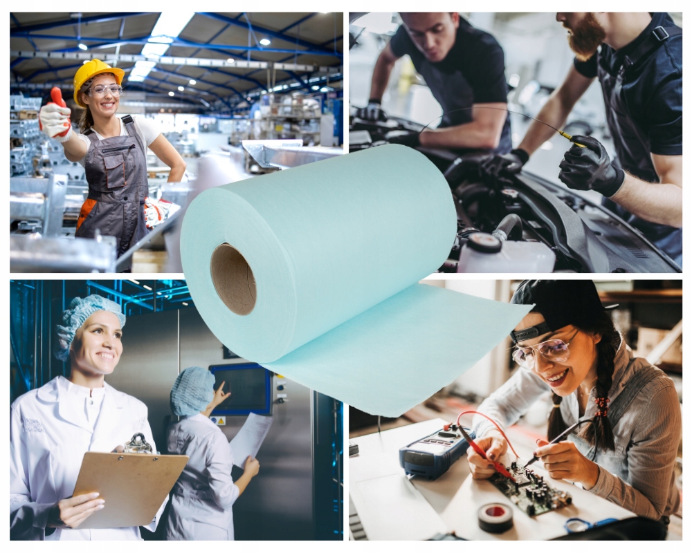 GŁADKIE CZYŚCIWO UNIWERSALNE TURKUSOWE ROLKA Producent Deka