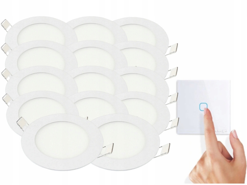 Sada svítidel Halogen Strop Led 3W 14x Vypínač