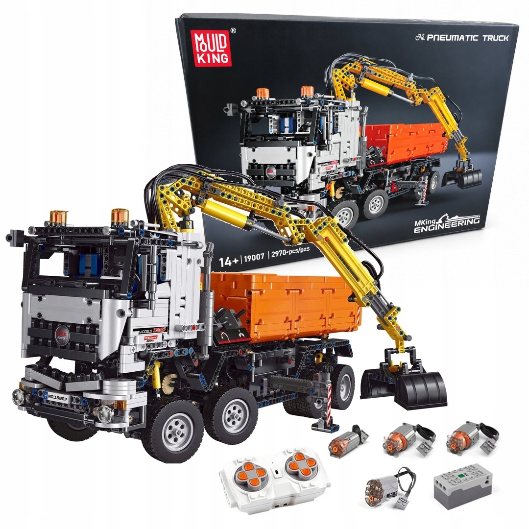 MOULD KING E6972316268075 Technic Ciężarówka Arocs Pneumatic Z Hds 2970 el. 19007S