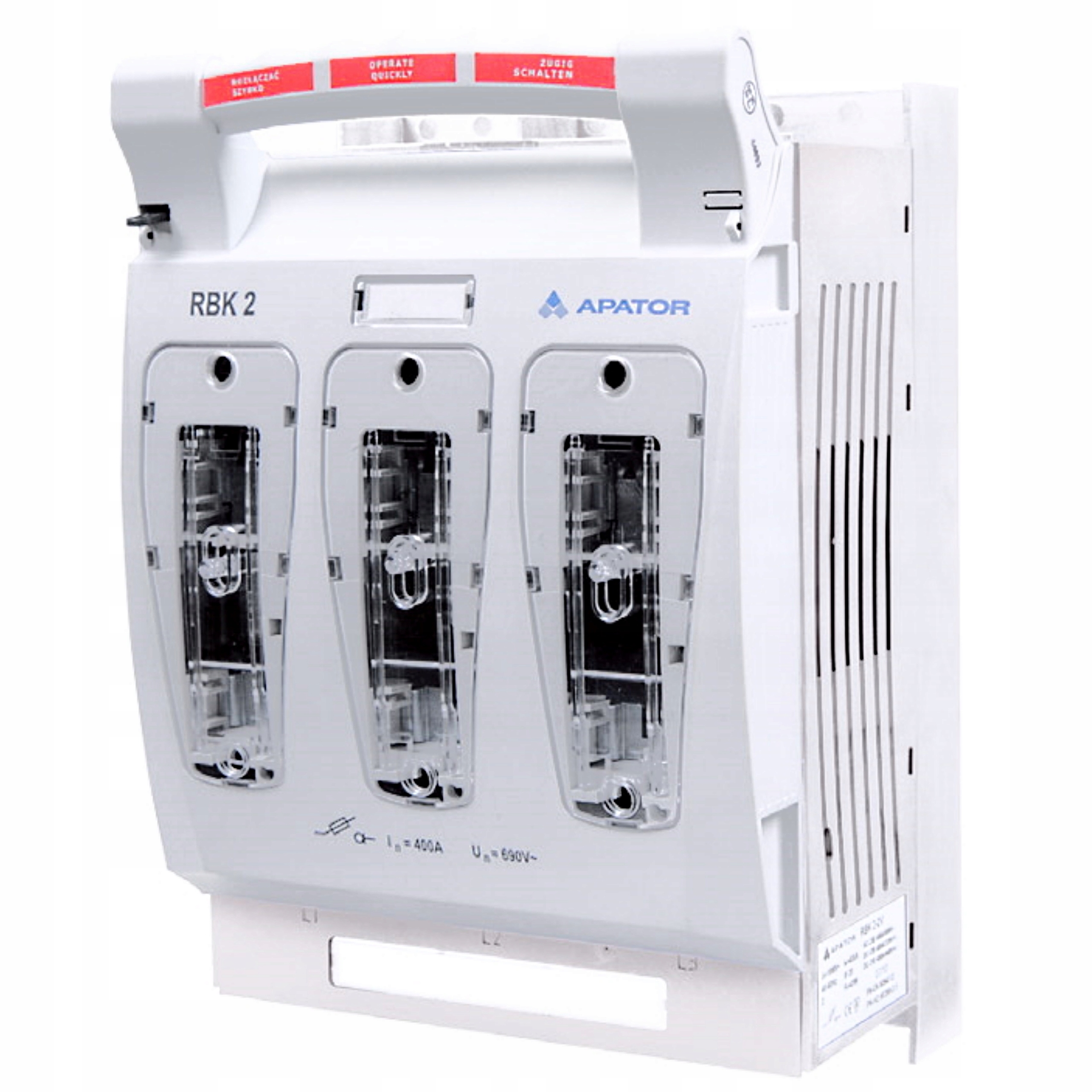 Izolačný odpojovač 400A 690V Rbk 2 Pro Apator