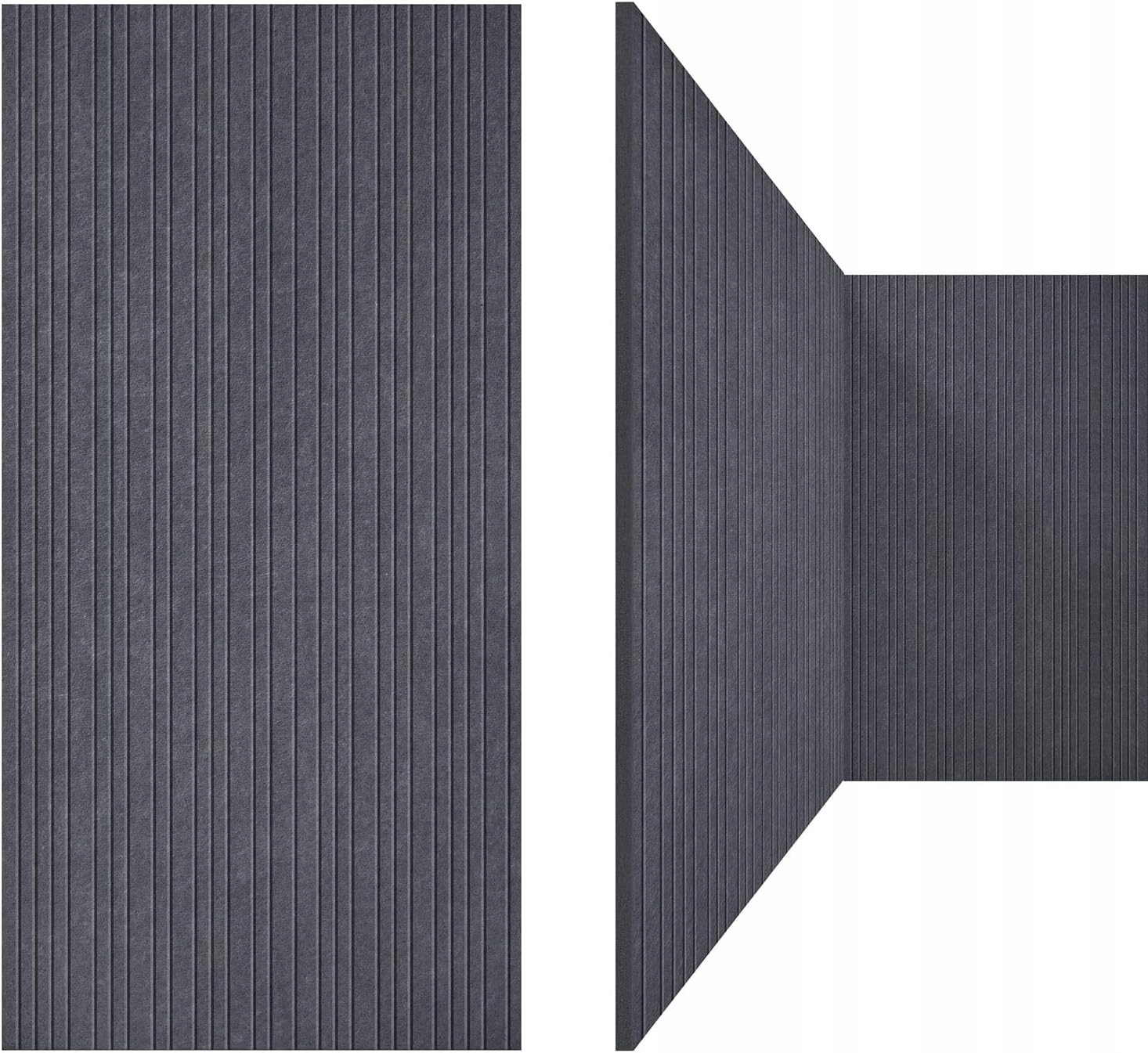Dźwiękochłonne Panele Ścienne Umiacoustics Szare 120 X 60 CM Zestaw 3 Sztuk