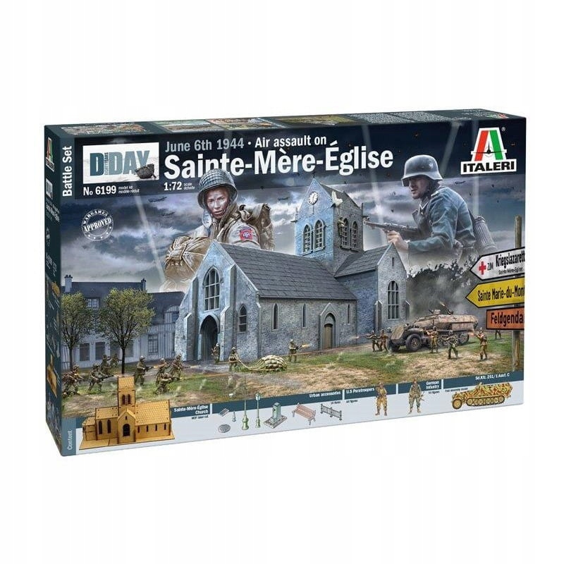 Italeri 6199 1/72 Letecký útok na Sainte-Mere-Eglise 6. června 1944