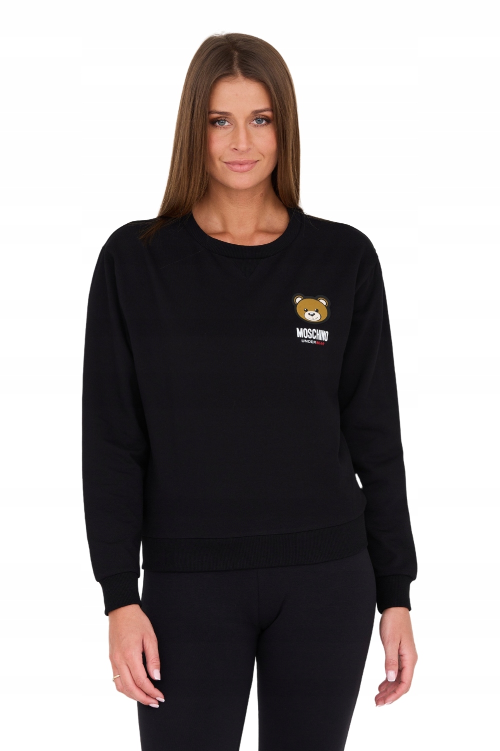 Moschino Černá mikina s medvídkem L
