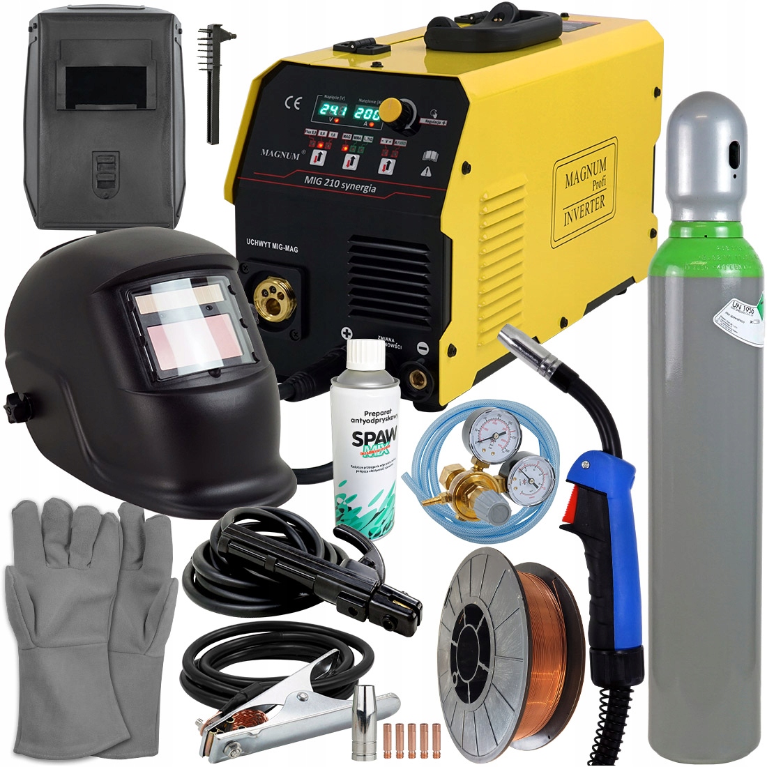 Зварювальний апарат MIGOMAT MIG MAG MMA TIG SYNERGIA 200A