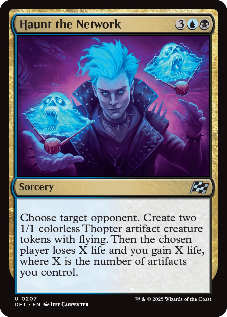 Mtg 2x Haunt the Network Foil (u)