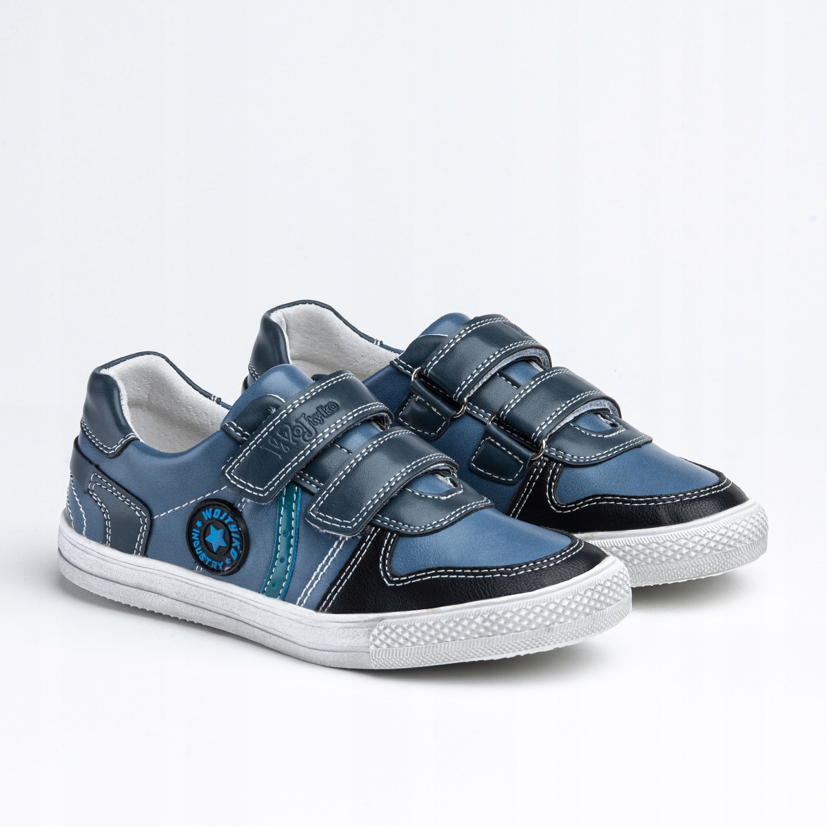 Półbuty miękkie wew.SKÓRA lekkie WYGODNE stabilne buty na RZEPY Wojtyłko Płeć chłopcy