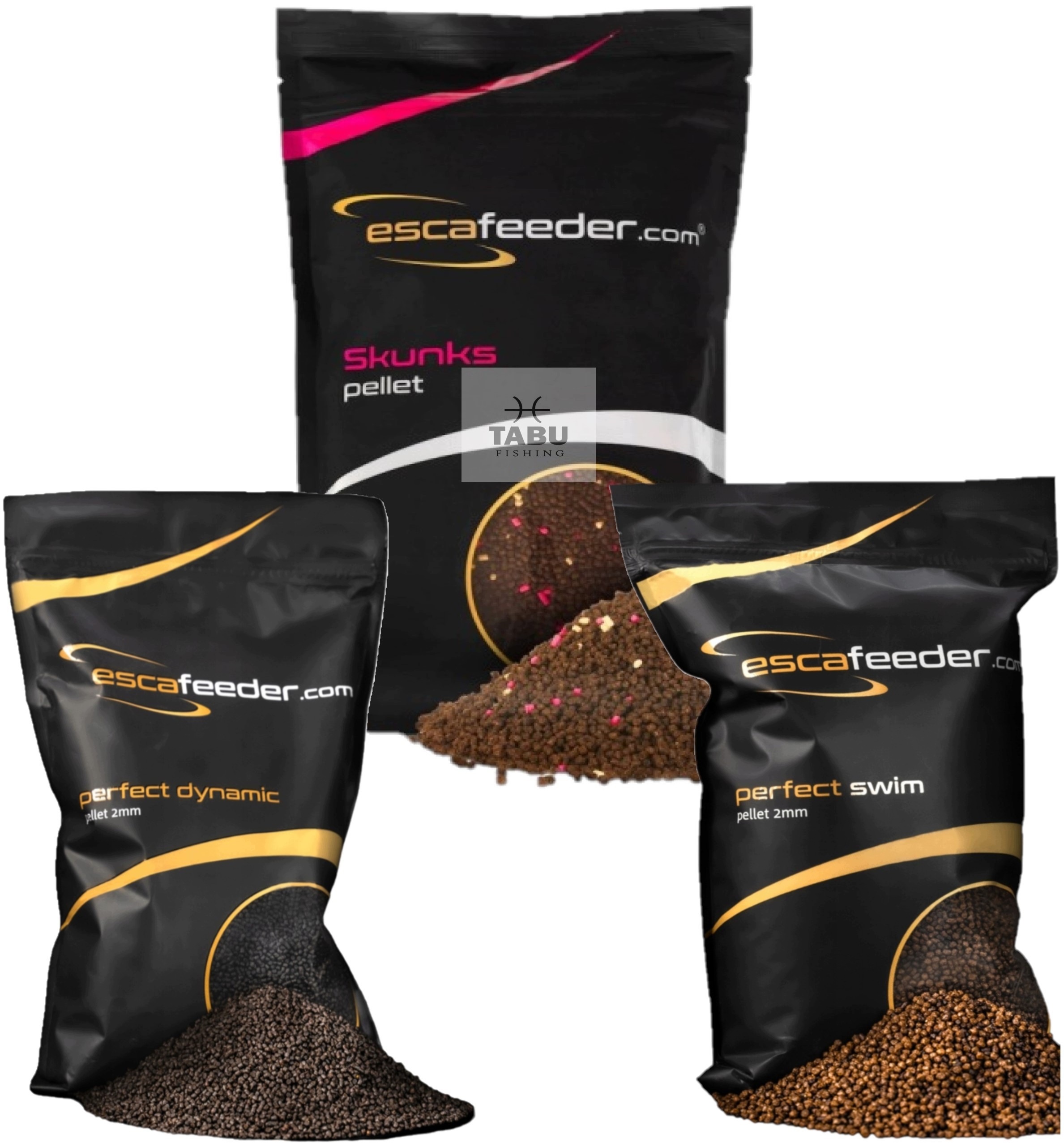 Zestaw Esca Feeder 3x Pellet 2mm Dynamic Swim Skunks method feeder killer