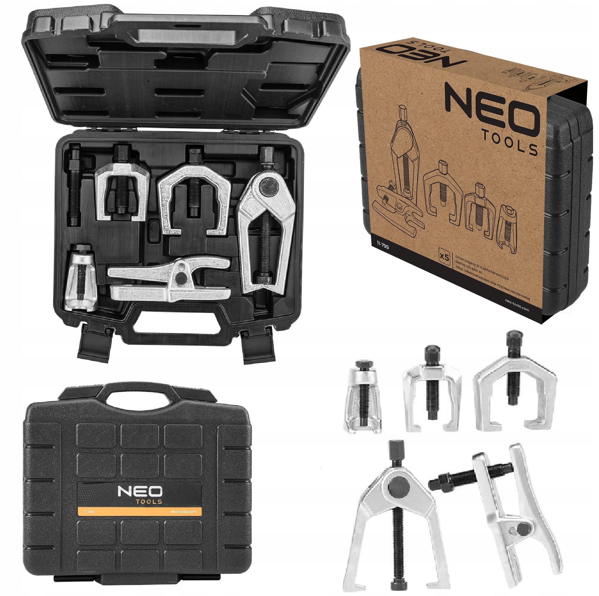 Sťahováky na kĺby Sworzni riadiacich tyčí Kyvadiel, sada 5ks