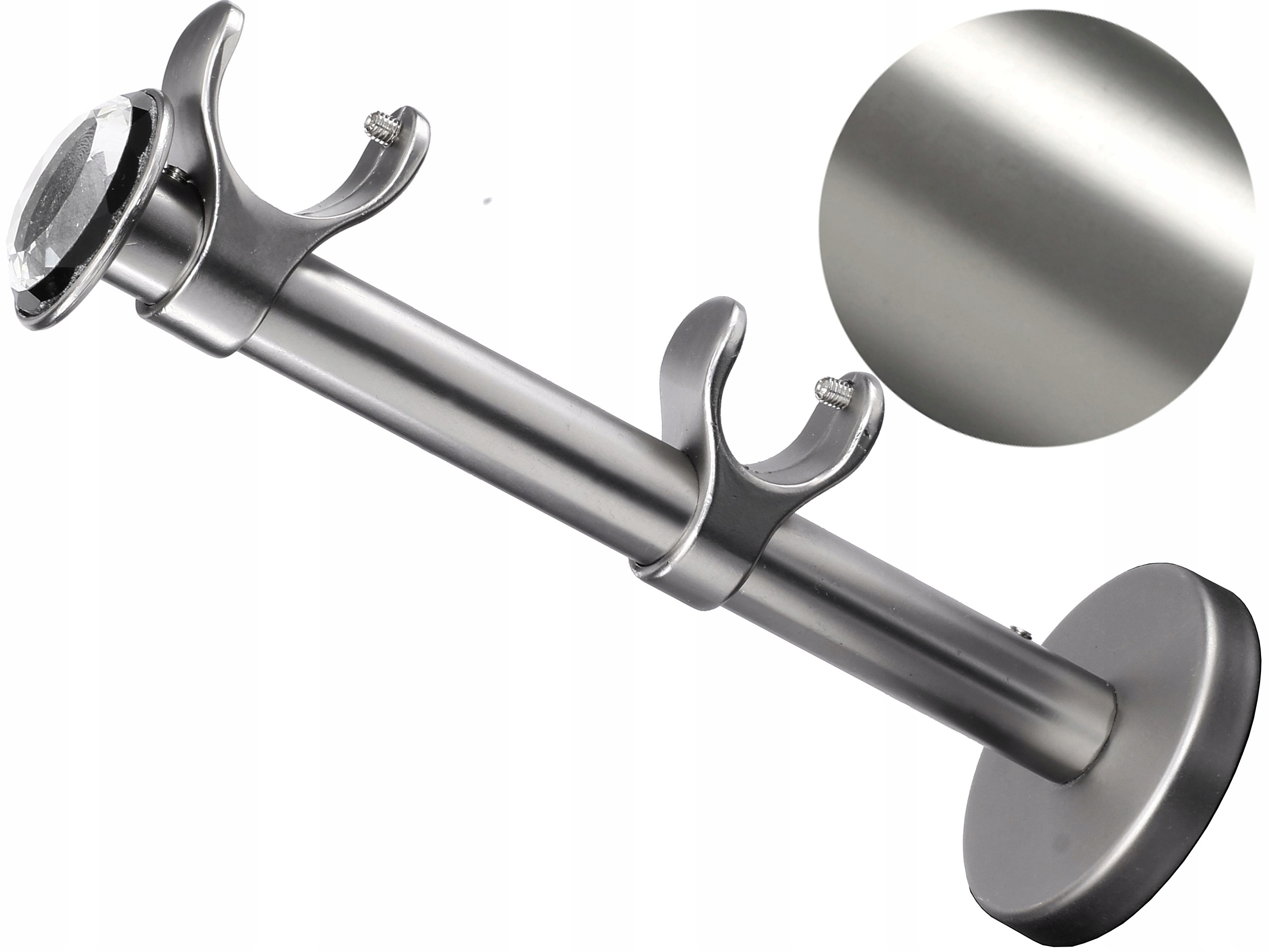 25+19 mm WSPORNIK Podwójny ROYAL karnisz SATYNA