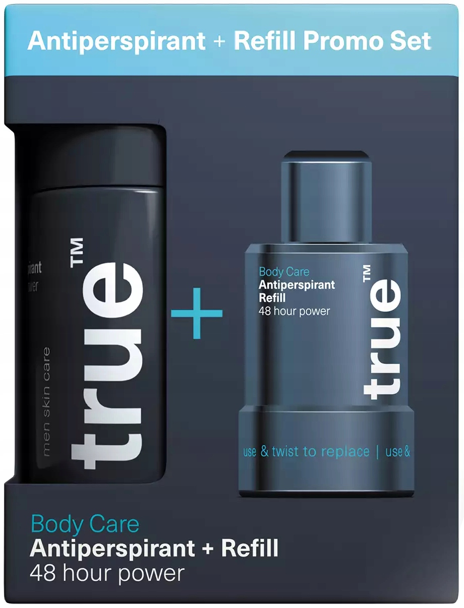 True men Antiperspirant pro muže náhradní náplň 2x75 ml
