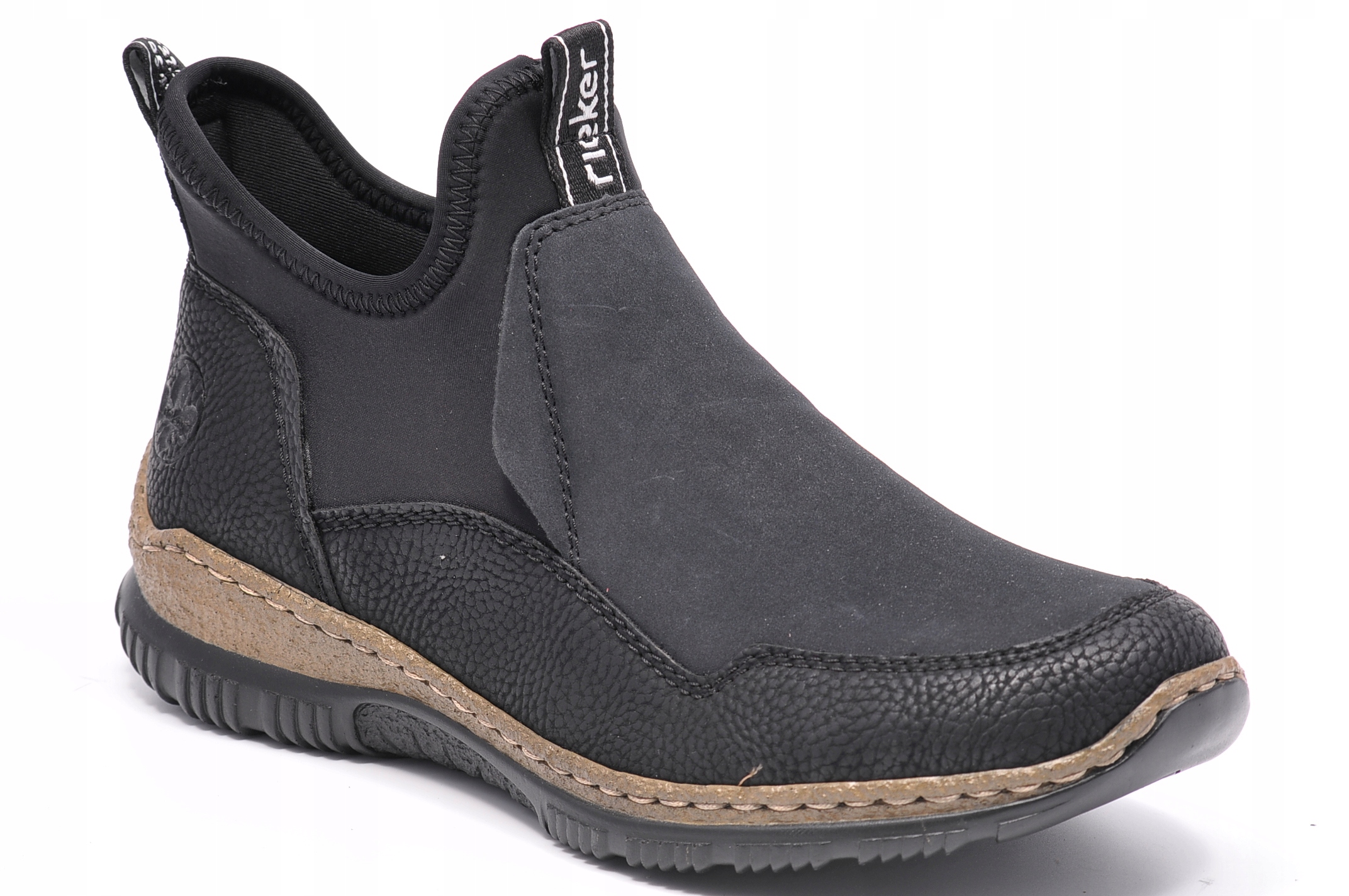 Černé kotníkové Kotníkové Boty Rieker N3275-00 Velikost 38