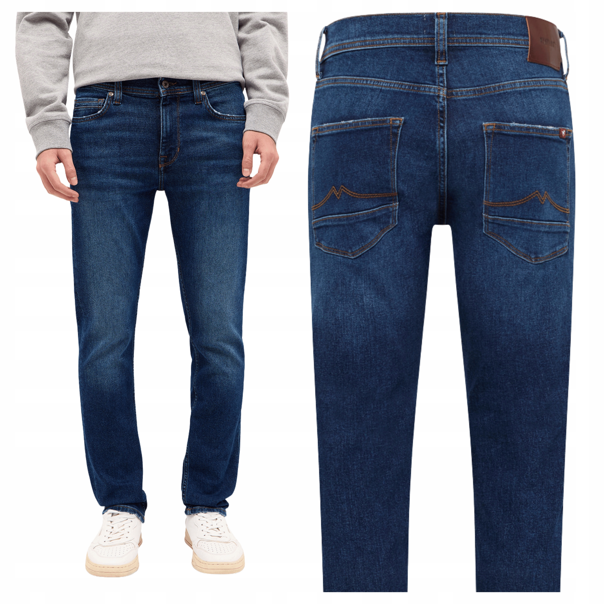 Pánské džínové kalhoty Mustang Vegas Slim Modré Denim W32 L32