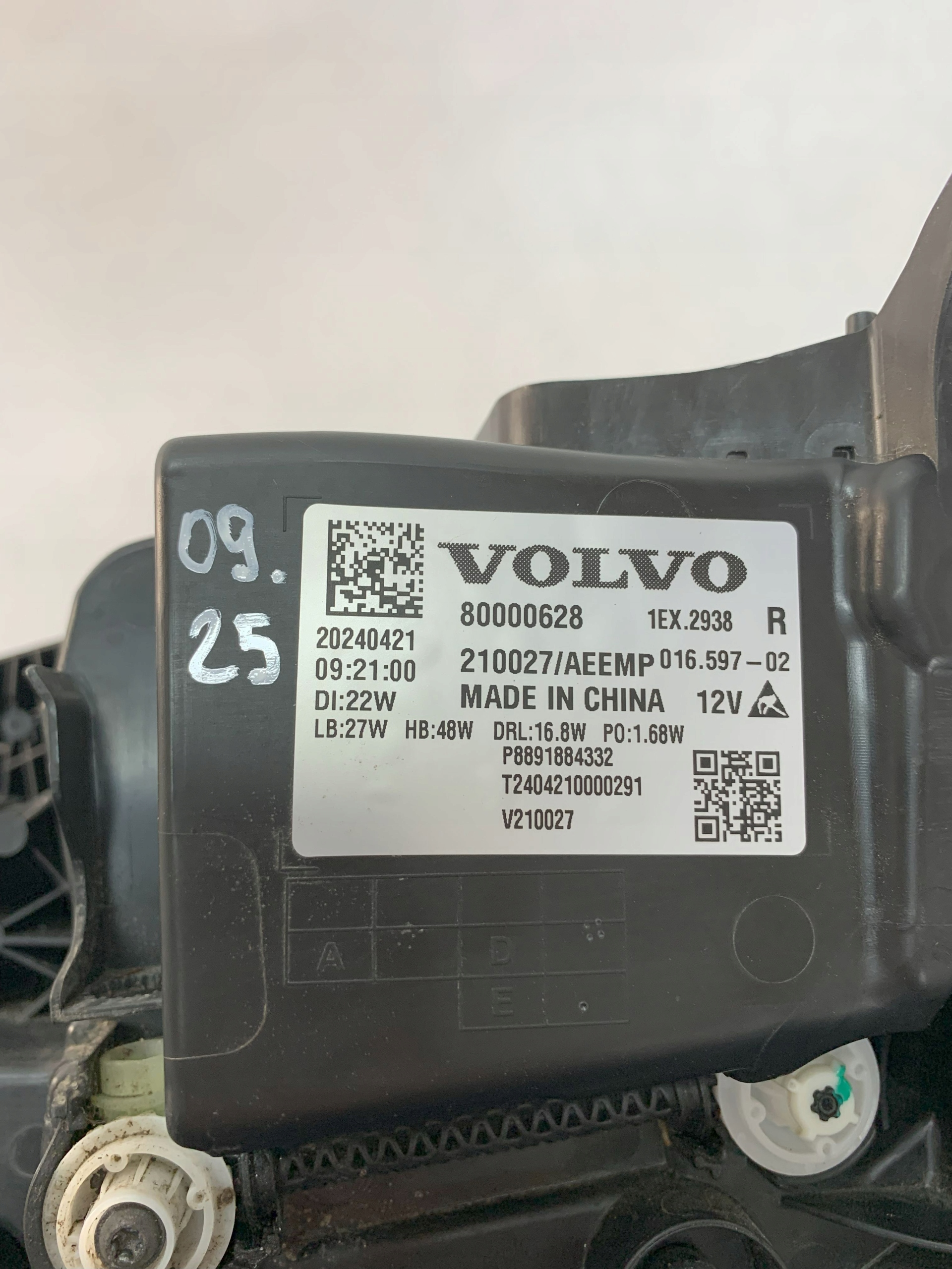 Reflektor light front right Volvo EX30 ex 30 Fulllled 23r 80000628 09.25
