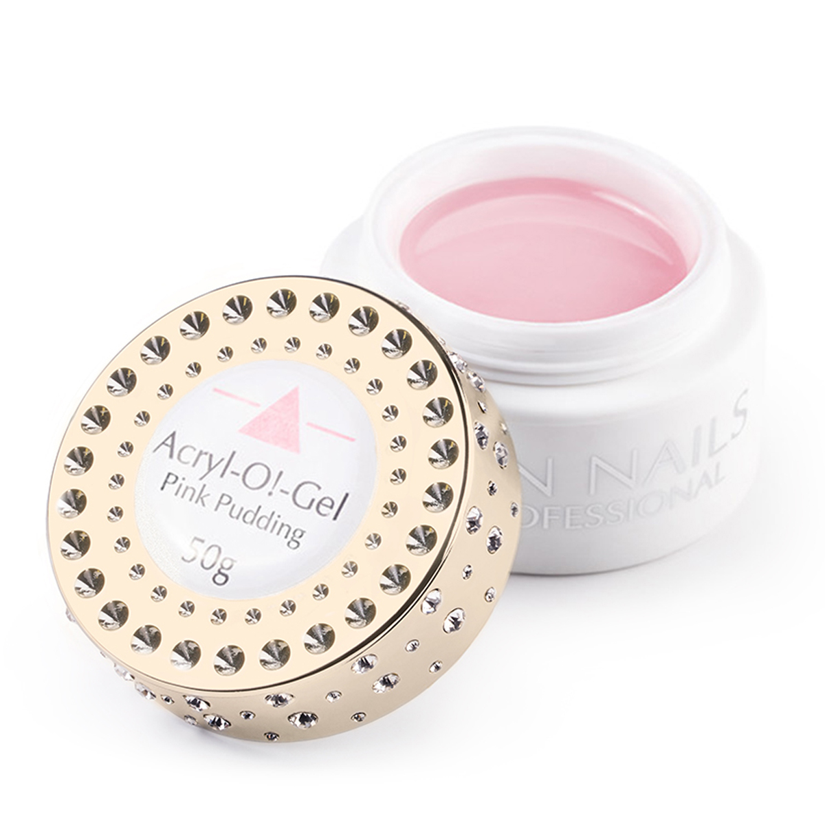 Akrylový stavební gel na nehty Acryl-O!-Gel Pink Pudding 50 g Spn Nails