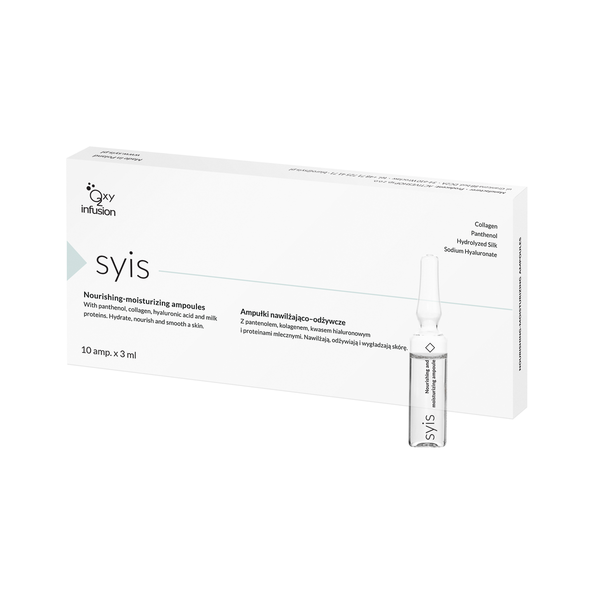 Syis hydratační a vyživující ampule 10 x 3 ml