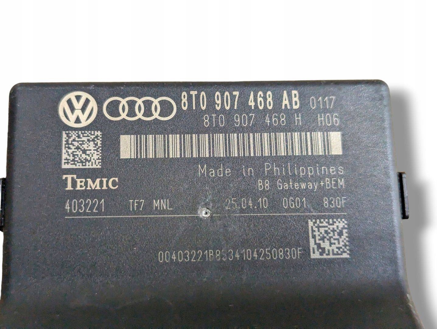 modulo Centralina Gateway Audi A4 B8 2010 8T0907468AB