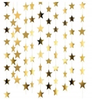 GIRLANDA ZŁOTE GWIAZKI 4 METRY