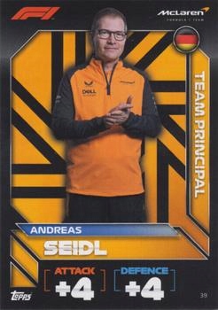 Turbo Attax 2022 39 Andreas Seidl (McLaren) Topps