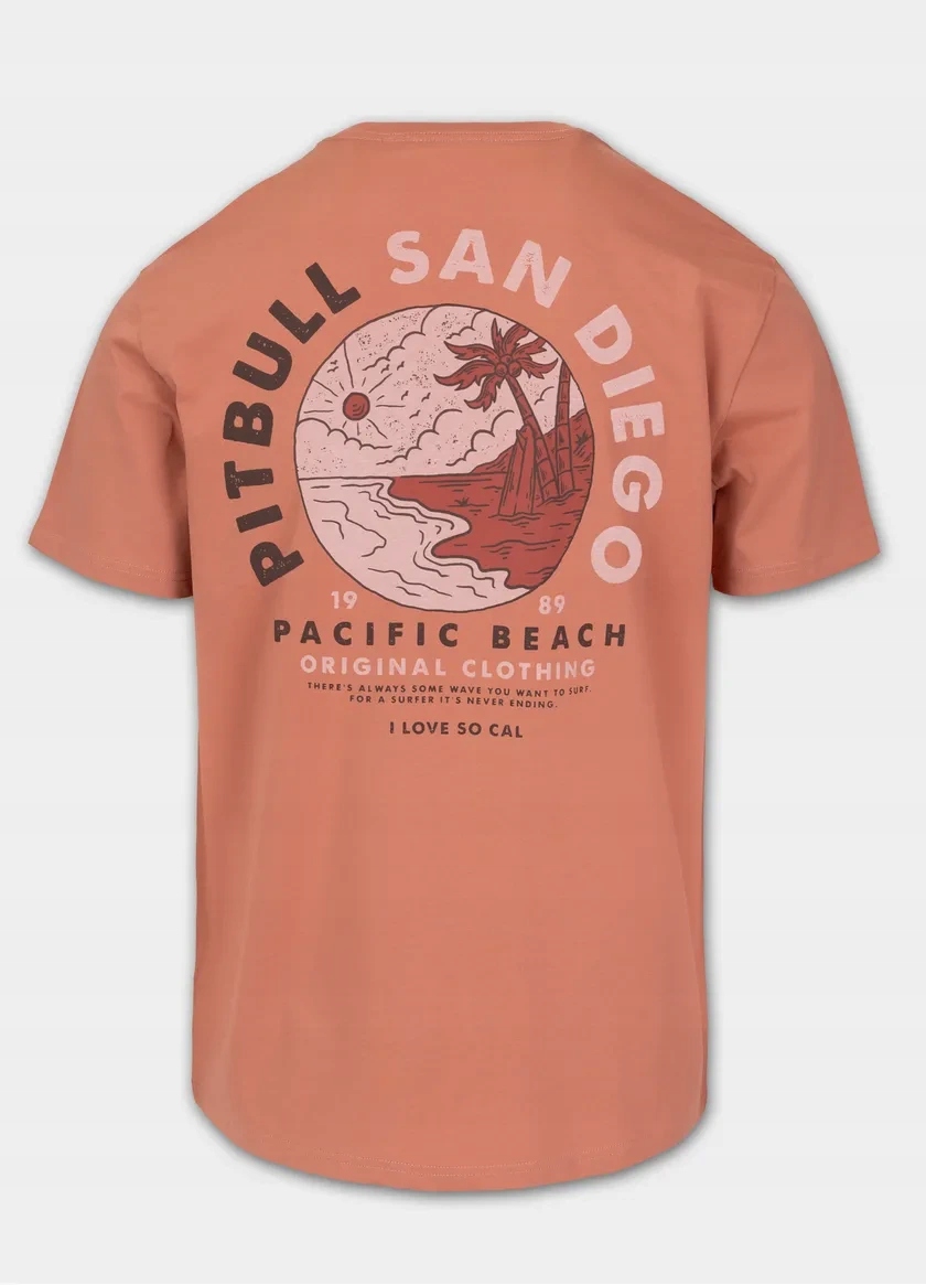 PitBull West Coast Triko Planet Surf lososové Pwc_ptplanetsrf_sal 20002