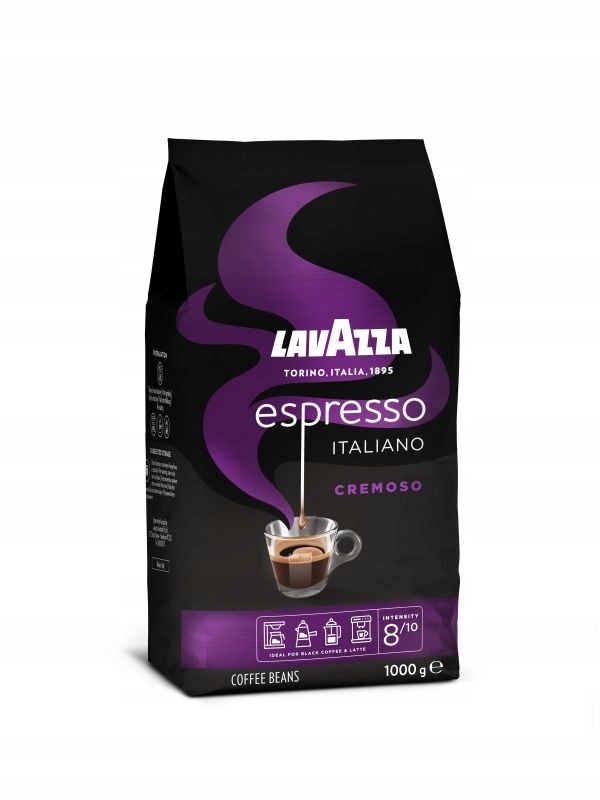 Levně Káva zrnková Lavazza Espresso Italiano Cremoso arabica robusta 1 kg