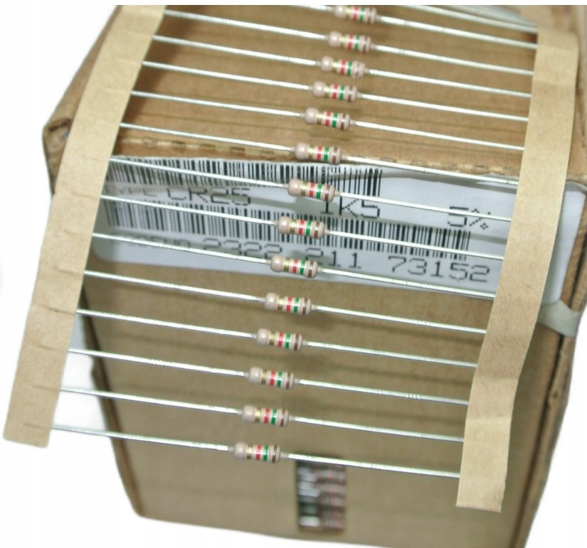 1.5K 5% 0.25W Rezystor węglowy Philips CR25 1/4W 1K5 [100szt]