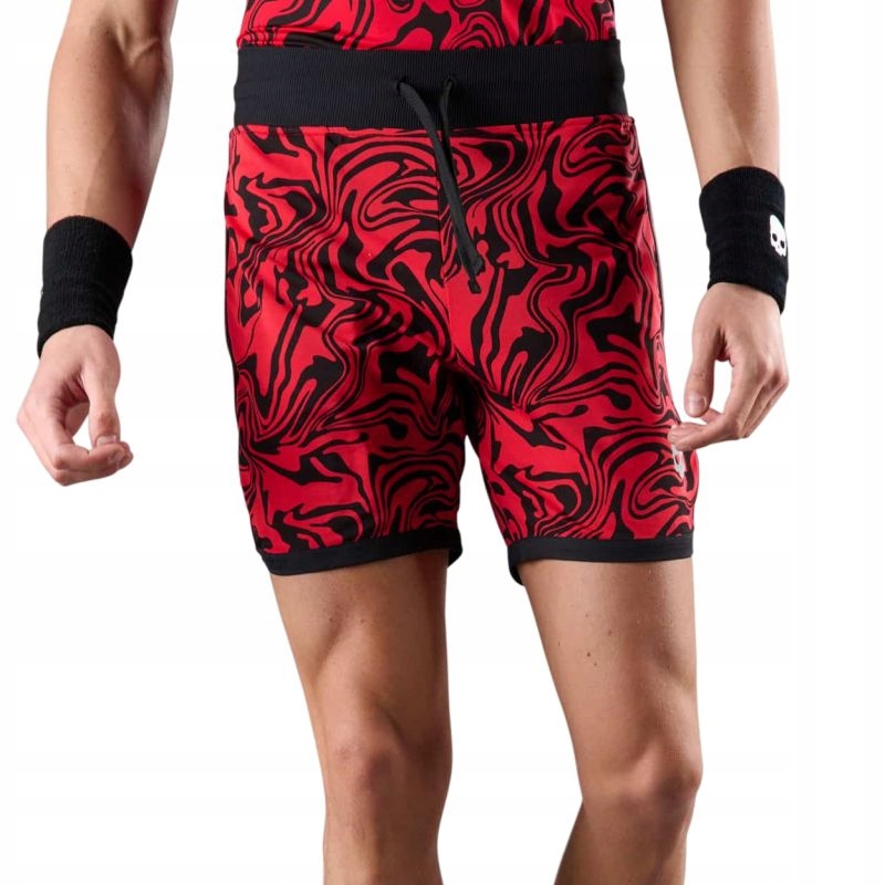 Spodenki Hydrogen Chrome Tech Shorts Men Red L