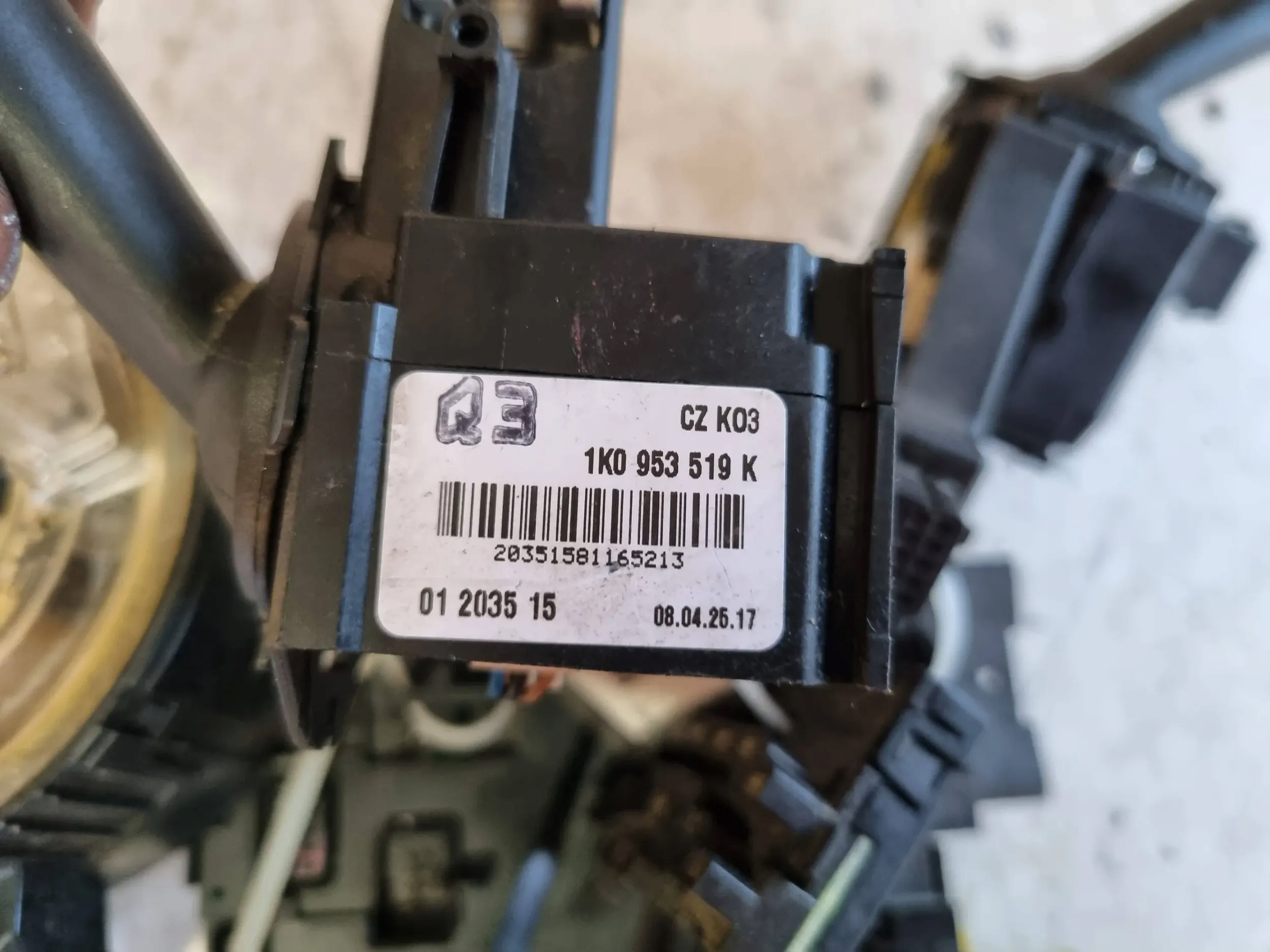 switch control ring sensor steering 1k0953549BE JETTA 5 GOLF V