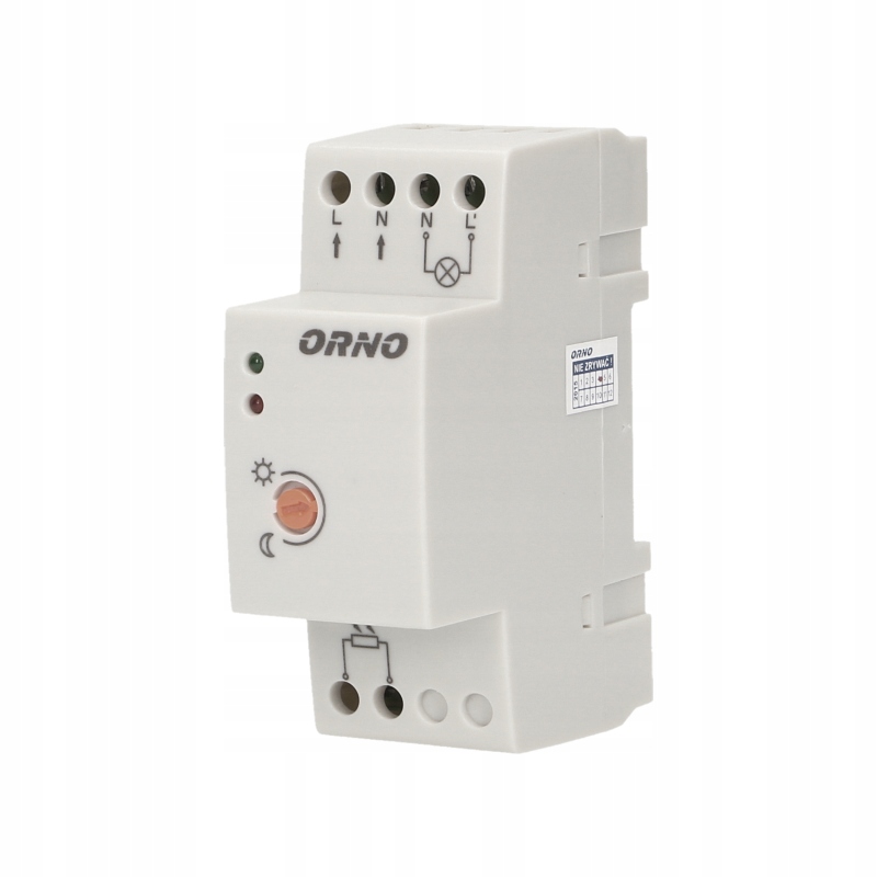 ORNO WYŁĄCZNIK CZUJNIK ZMIERZCHU Z SONDĄ NA SZYNĘ Marka Orno