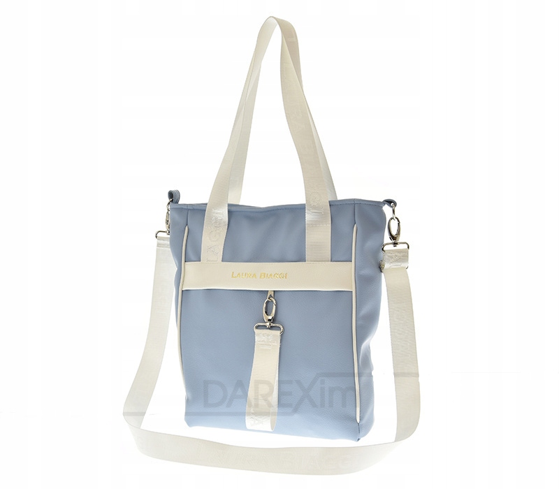 Laura Biaggi - torebka shopper niebieska KB116