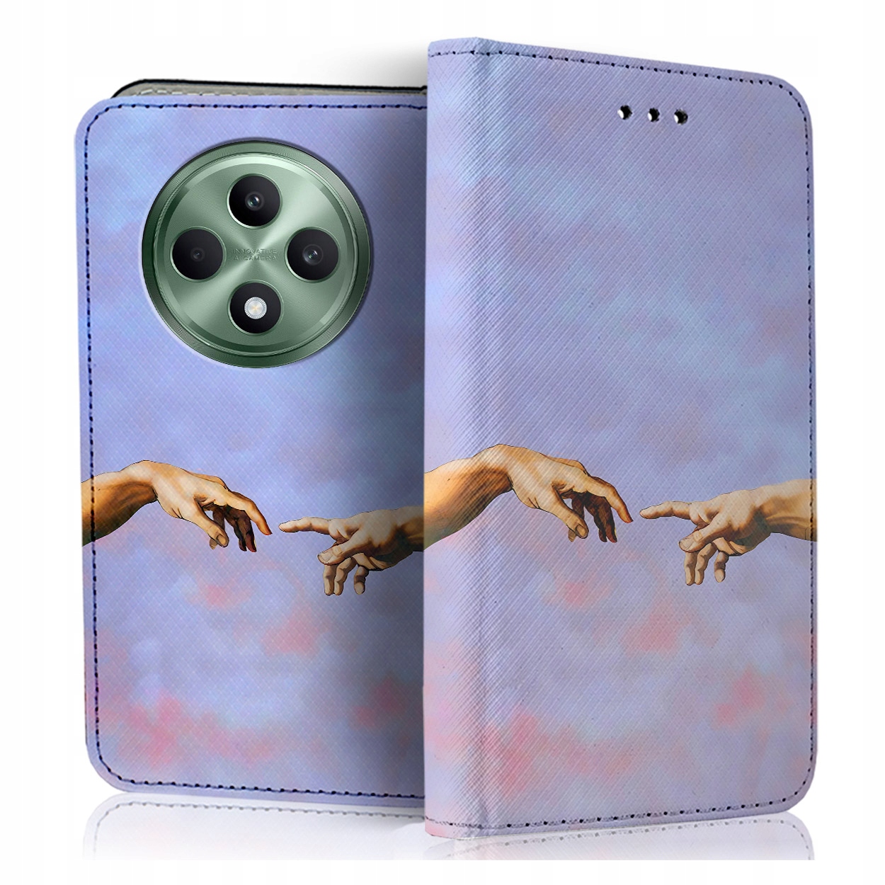 Etui Z Klapką Na Telefon Oppo Reno 12FS 5G Case Pokrowiec Szybka Szkiełko