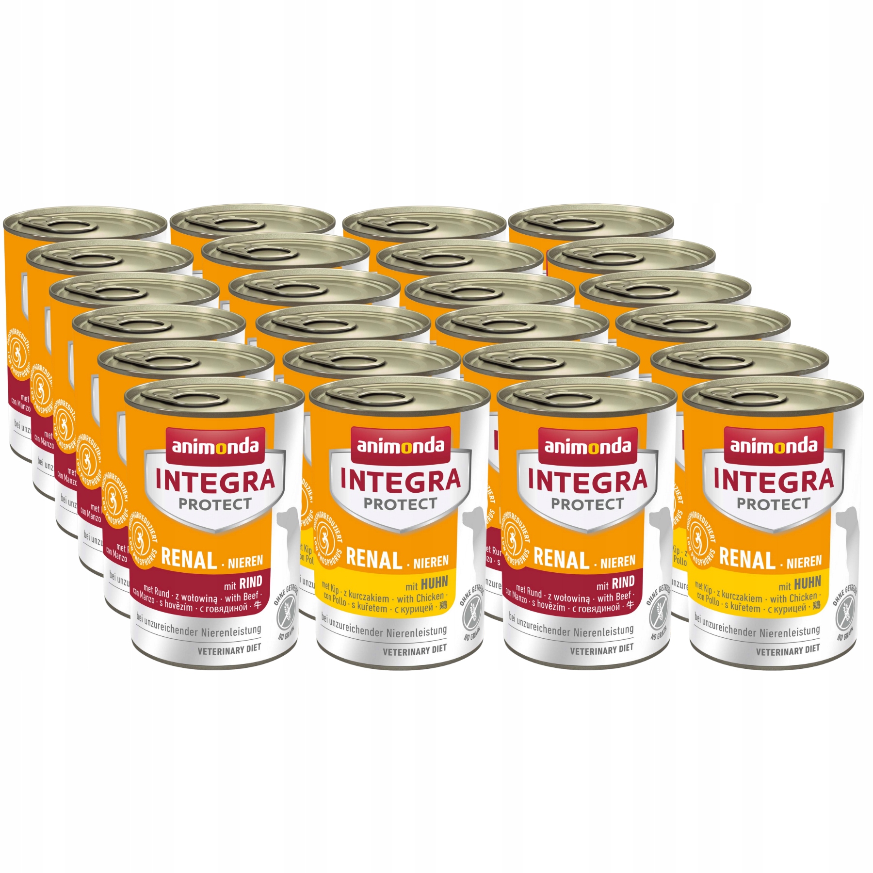 Levně Animonda Integra Renal (Nieren) 24x400 g mix chutí (selhání ledvin)