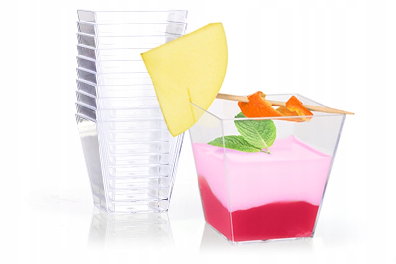 KUBECZKI MAŁE NA MINI DESERY 120ML PIRAMIDA 50SZT. Kod producenta VERINE120C