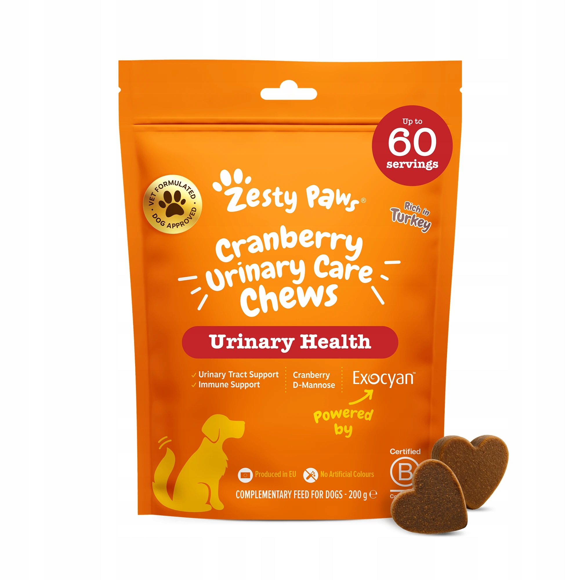 Levně Zesty Paws Cranberry Urinary Chews (60 ks) na podporu močových cest