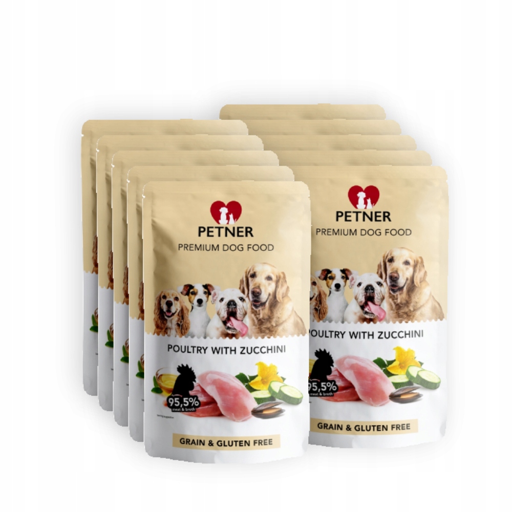 Petner Drůbež s cuketou Sada 10 x 500 g