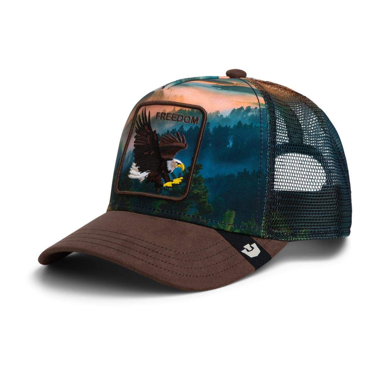 Czapka z daszkiem Goorin Bros Eagle In The Element Trucker orzeł las góry