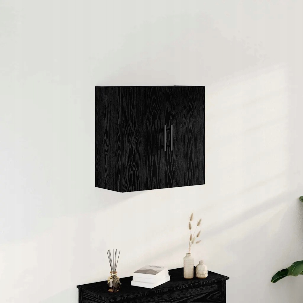 vidaXL Nástěnná skříňka Černý dub 60 x 31,5 x 60 cm kompozitní dřevo