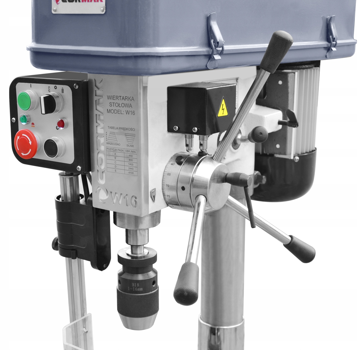 WIERTARKA STOŁOWA KOLUMNOWA SŁUPOWA DO METALU 16MM /MK2 PRZEMYSŁOWA Marka Cormak