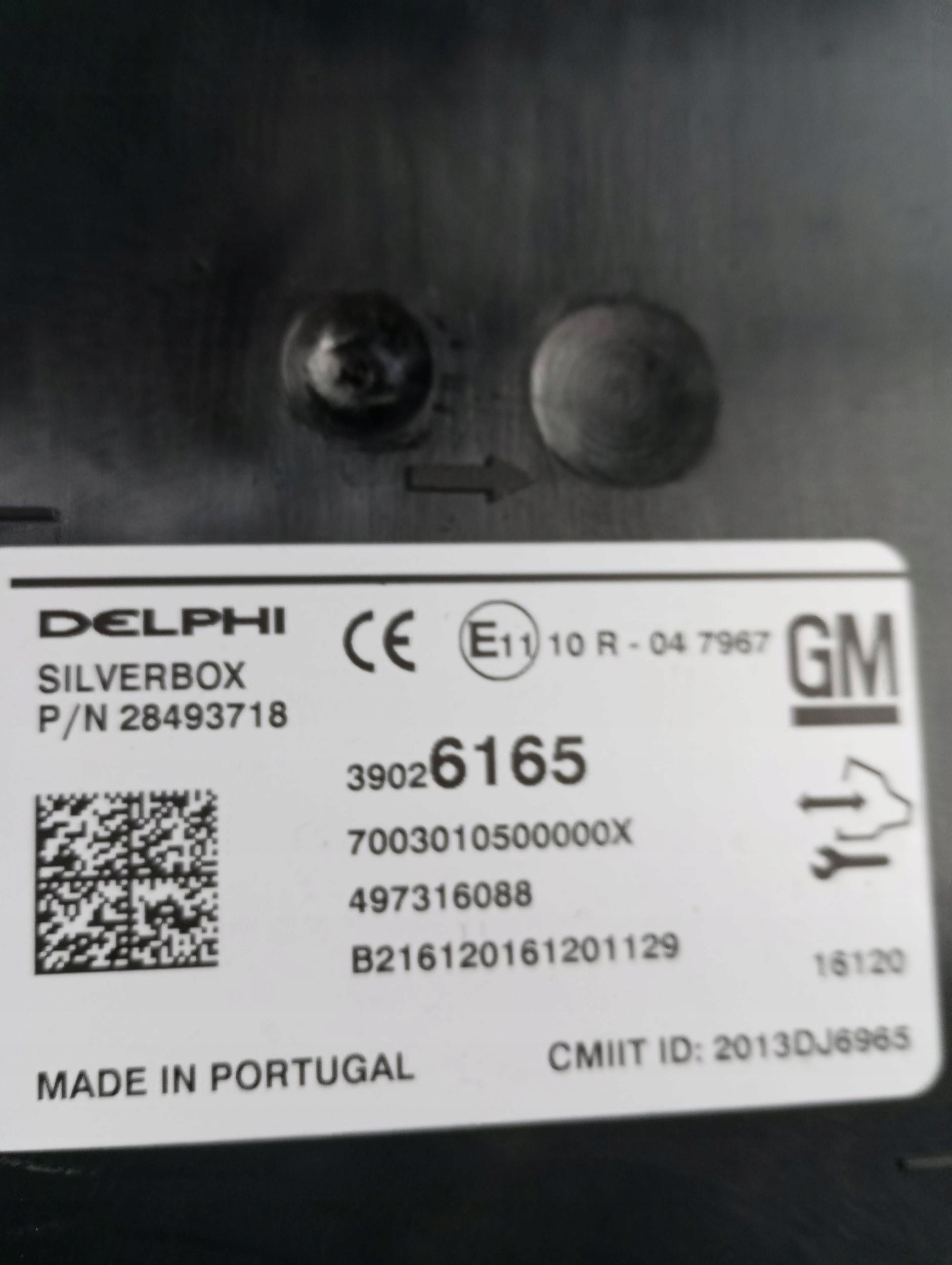 Module RADIA SILVERBOX OPEL ASTRA K 39026165