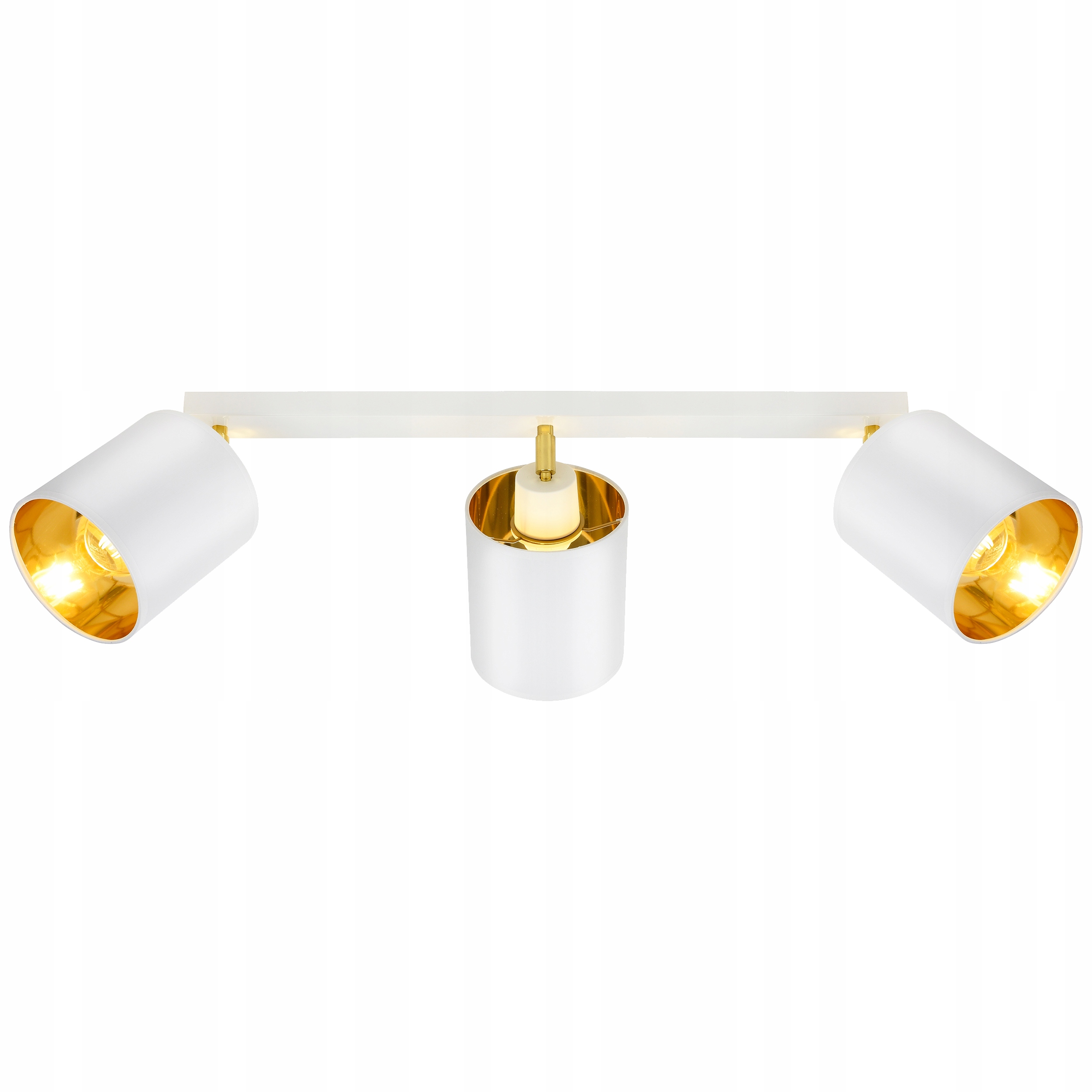 

Lampa Wisząca Sufitowa Żyrandol Plafon Biały Złoty