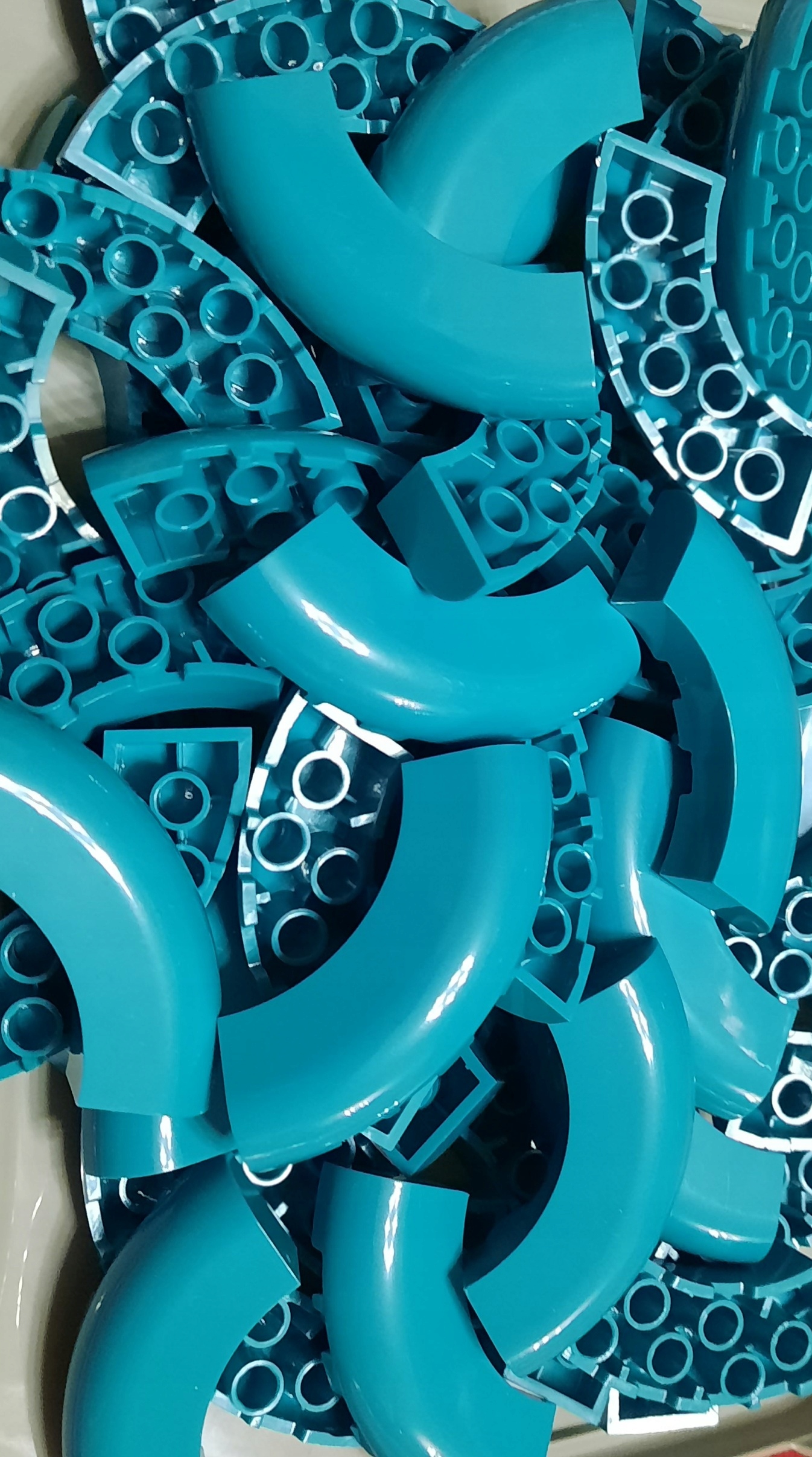 

Lego 24599 Brick 5x5x1 Dark Turquoise 4szt. Nowe