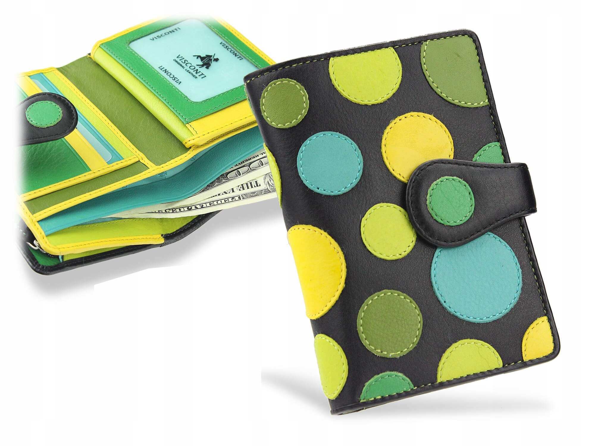 Visconti Dámská Kožená Peněženka S Puntíky P1