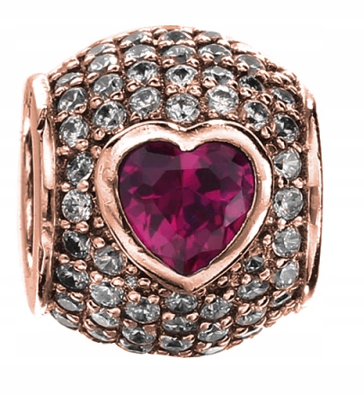 Přívěsek Růžové Srdíčko růžové zlato stříbro 925